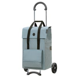 Lichte boodschappenwagen voor achter de fiets, Scala Shopper Lisa blauw