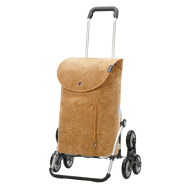 Opvouwbare boodschappenwagen voor de trap, Royal Traploper Shopper Marta camel