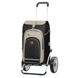 Boodschappenwagen met grote wielen  met kogellagers, Royal Shopper Hydro 2.1 zwart