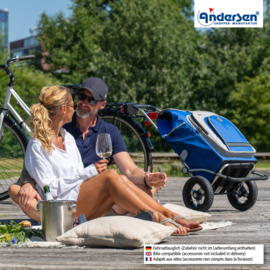 Boodschappenwagen met luchtbanden, Royal Shopper Hydro 2.1 blauw