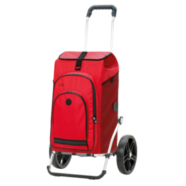 Boodschappenwagen met grote 3-spaken wielen, Royal Shopper Hydro 3.0 rood