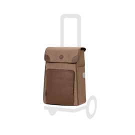 Tas Elik bruin, boodschappentas voor de boodschappenwagen van Andersen