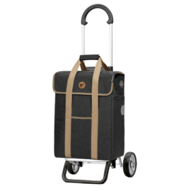 Zeer lichte boodschappenwagen van aluminium, Scala Shopper Plus Ipek Mi zwart