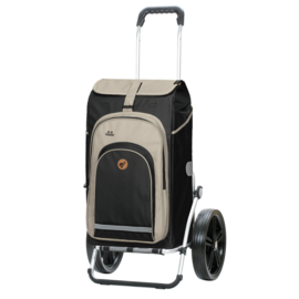 Boodschappenwagen met extra grote kogellager-wielen van 29 cm, Royal Shopper Hydro 2.1 zwart