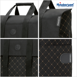 Opvouwbare boodschappentrolley voor de trap, Scala Traploper Shopper Lisa zwart