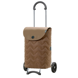 Lichte boodschappenwagen voor achter de fiets, Scala Shopper Hilma mousse
