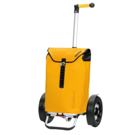 Boodschappenwagen met extra grote luchtbanden, Tura Shopper Ortlieb geel