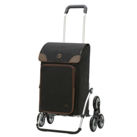Opvouwbare boodschappenwagen voor de trap, Royal Traploper Shopper Holk zwart