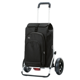 Boodschappentrolley met luchtbanden en spatborden, Royal Shopper Plus Hydro 3.0 zwart