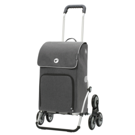 Opvouwbare boodschappenwagen voor de trap, Royal Traploper Shopper Ipek Maxi antraciet