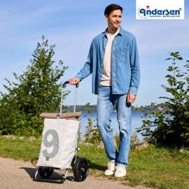 Boodschappenwagen met grote 3-spaken wielen, Royal Shopper 360° Steg 9