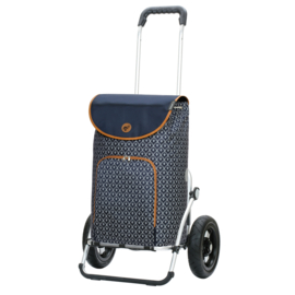 Boodschappenwagen met luchtbanden, Royal Shopper Famke blauw