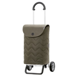 Zeer lichte boodschappenwagen van aluminium, Scala Shopper Plus Hilma olijf