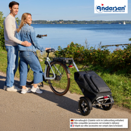 Boodschappenwagen met extra grote luchtbanden, Tura Shopper Hydro 3.0 zwart