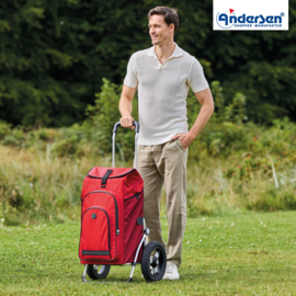 Boodschappenwagen met extra grote luchtbanden van 29 cm, Royal Shopper Hydro 3.0 rood