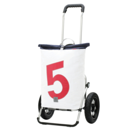 Boodschappenwagen met extra grote luchtbanden van 29 cm, Royal Shopper 360° Steg 5