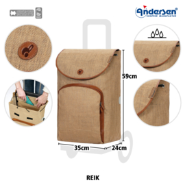 Tas Reik beige, boodschappentas voor de boodschappenwagen van Andersen