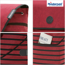 Opvouwbare boodschappentrolley voor de trap, Scala Traploper Shopper Jelke bordeaux