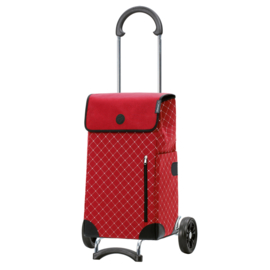 Lichte boodschappenwagen voor achter de fiets, Scala Shopper Sofia rood