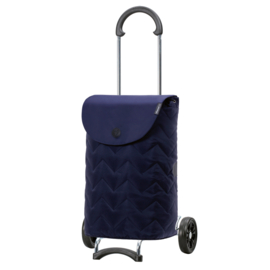 Lichte boodschappenwagen voor achter de fiets, Scala Shopper Hilma blauw