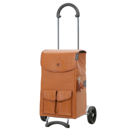 Lichte boodschappenwagen voor achter de fiets, Scala Shopper Abbo bruin
