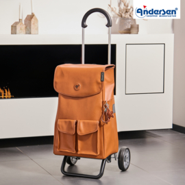 Zeer lichte boodschappenwagen van aluminium, Scala Shopper Plus Abbo bruin