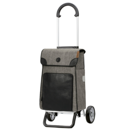Zeer lichte boodschappenwagen van aluminium, Scala Shopper Plus Elik zwart