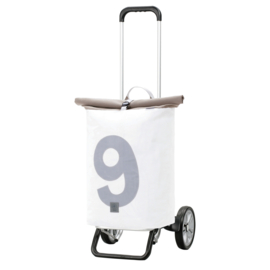 Lichte in hoogte verstelbare boodschappenwagen van aluminium, Alu Star Shopper 360° Steg 9