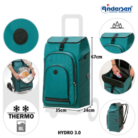 Boodschappenwagen met grote 3-spaken wielen, Royal Shopper Hydro 3.0 petrol