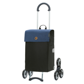Boodschappentrolley voor de trap, Scala Traploper Shopper Hera blauw