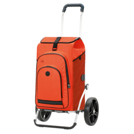 Boodschappenwagen met grote 3-spaken wielen, Royal Shopper Hydro 3.0 oranje