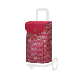 Tas Famke rood, boodschappentas voor de boodschappenwagen van Andersen