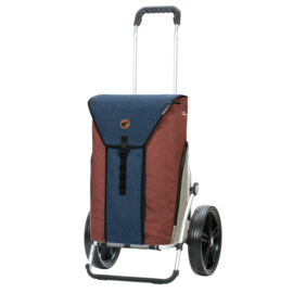 Boodschappenwagen met extra grote kogellager-wielen van 29 cm, Royal Shopper Oli.P 2.0 blauw