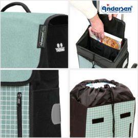 Tas Hente mint, boodschappentas voor de boodschappenwagen van Andersen