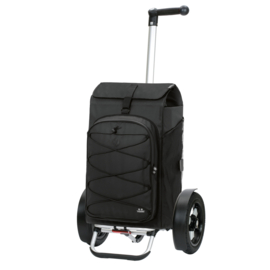 Boodschappenwagen met extra grote luchtbanden, Tura Shopper Fado 3.0 zwart
