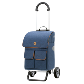 Zeer lichte boodschappenwagen van aluminium, Scala Shopper Plus Ipek Mini blauw