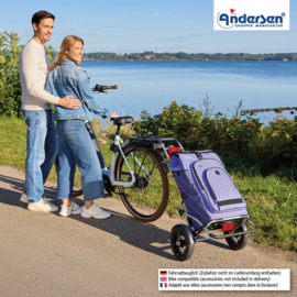 Boodschappentrolley met luchtbanden en spatborden, Royal Shopper Plus Hydro 3.0 flieder lila