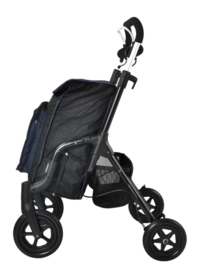 Boodschappenwagen en rollator in één met 4 wielen