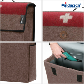 Tas Urs bruin, boodschappentas voor de boodschappenwagen van Andersen