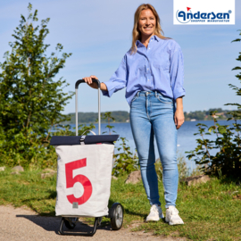 Lichte in hoogte verstelbare boodschappenwagen van aluminium, Alu Star Shopper 360° Steg 5