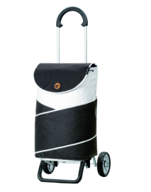 Opvouwbare boodschappenwagen van aluminium, Scala Shopper Plus Jarl Antraciet