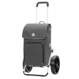 Boodschappenwagen met extra grote kogellager-wielen van 29 cm, Royal Shopper Ipek Maxi antraciet