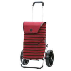Boodschappenwagen met extra grote kogellager-wielen van 29 cm, Royal Shopper Jelke bordeaux