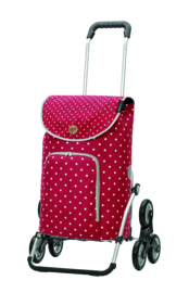 Opvouwbare boodschappenwagen voor de trap, Royal Traploper Shopper Ole Rood