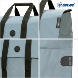 Opvouwbare boodschappentrolley voor de trap, Scala Traploper Shopper Lisa blauw