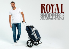 Opvouwbare boodschappenwagen met grote wielen met kogellagers, Royal Shopper