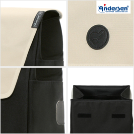Opvouwbare boodschappentrolley voor de trap, Scala Traploper Shopper Jano creme