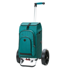 Boodschappenwagen met extra grote wielen voor achter de fiets, Tura Shopper Hydro 3.0 petrol