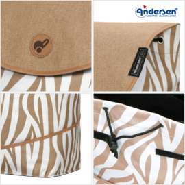 Tas Tyra Zebra, boodschappentas voor de boodschappenwagen van Andersen