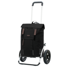 Boodschappenwagen met luchtbanden, Royal Shopper Basil City zwart